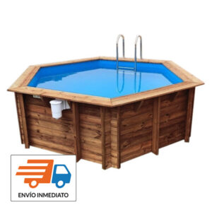 imagen piscina de madera azura 410cm