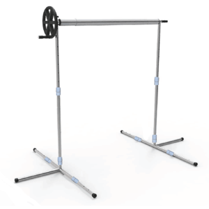 Enrollador para manta térmica de piscina elevada