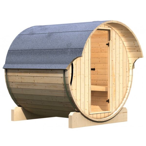 Sauna exterior de barril Karibu - 4 a 6 plazas - Imagen 2