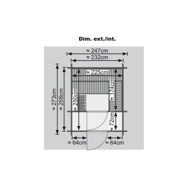 Sauna Finlandesa exterior Chalet 2 - 5/6 Plazas - Imagen 5