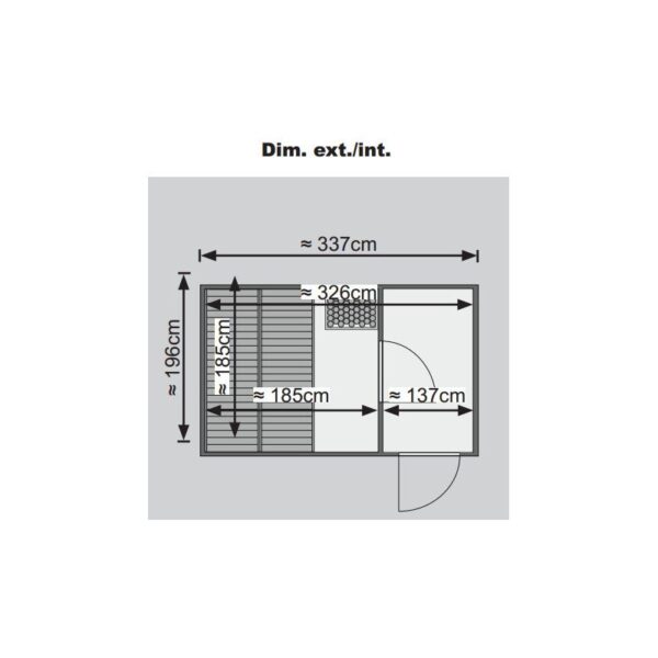 Sauna Finlandesa exterior Skrollan 1 - 4/6 Plazas - Imagen 8