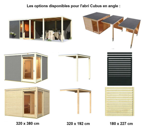 Sauna Finlandesa exterior Cubus Karibu 4/6 plazas - Imagen 5