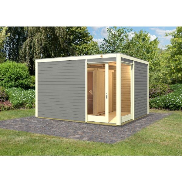 Sauna Finlandesa exterior Cubus Karibu 4/6 plazas - Imagen 3