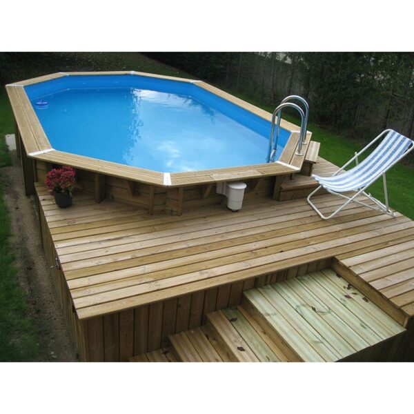 Piscina de madera Azura 7,50m x 4,00m x 1,30m - Imagen 2