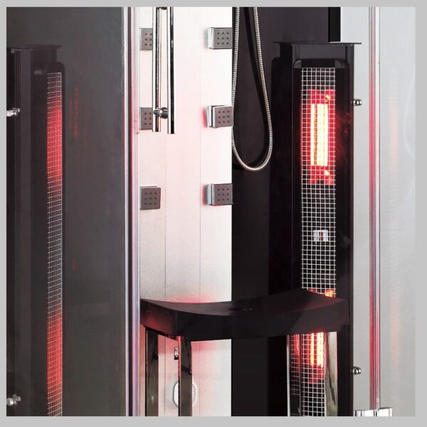 Cabina hidrosauna Boreal® 145 - Vapor + Infrarrojos - 2 plazas - Imagen 2