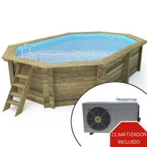 imagen Piscina de madera climatizada 5,60m x 3,70m