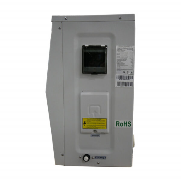 Bomba de calor piscina Power Loop Full Inverter y wifi vista lateral derecha
