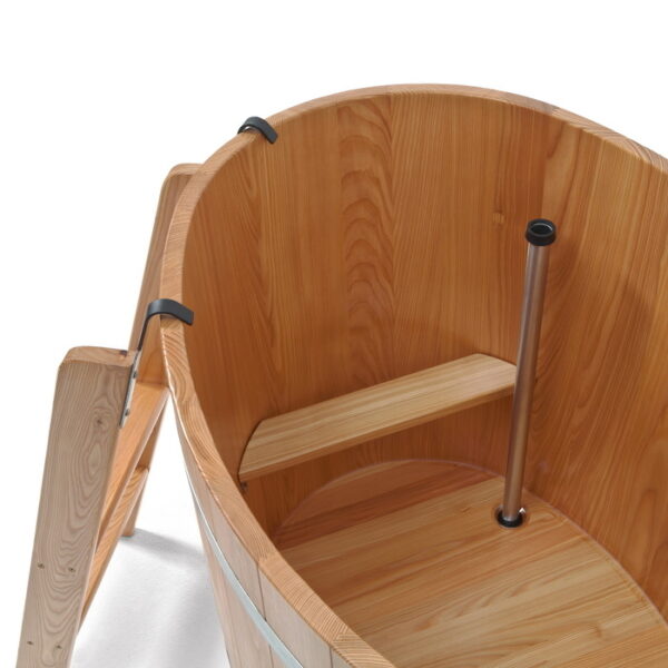 Sauna piscina de inmersión 100 x 72 cm de alerce transparente