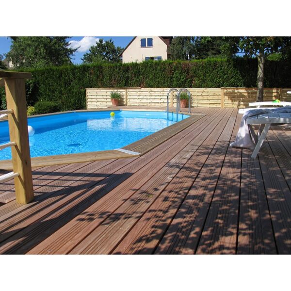 Piscina de madera Ocea 6,10 x 4 x 1,30m - Imagen 3