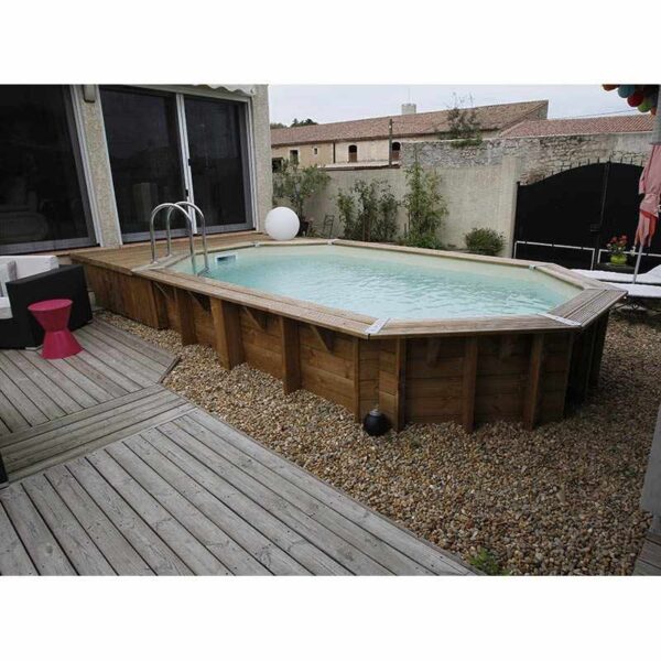 Piscina de madera Ocea 5,50m x 3,55m x 1,20m - Imagen 3