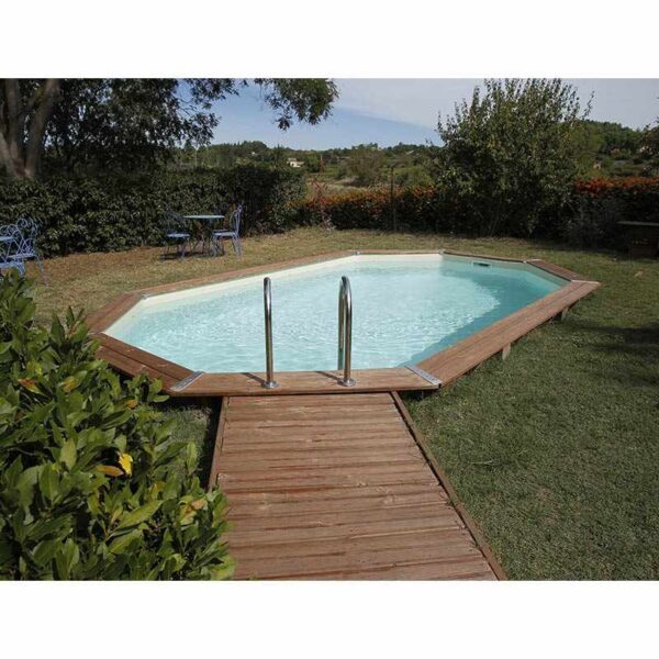Piscina de madera Ocea 5,50m x 3,55m x 1,20m - Imagen 4