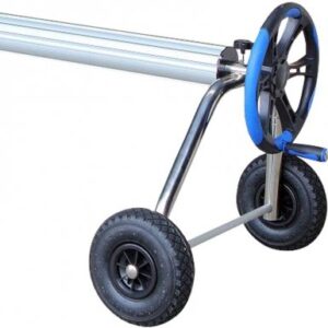 enrollador de manta térmica de piscina de doble volante