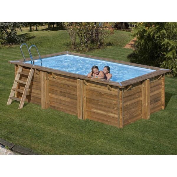 vista piscina de madera Marbella