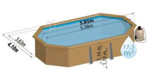 vista piscina de madera bogota