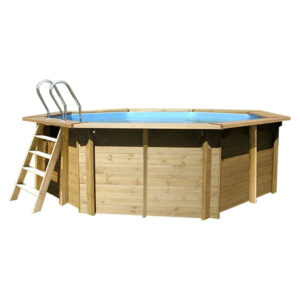 vista piscina de madera violette