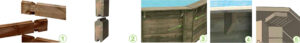 piscina de madera sevilla ensamblaje vista