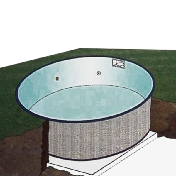 Piscina enterrada Sumatra circular de GRE - Imagen 4
