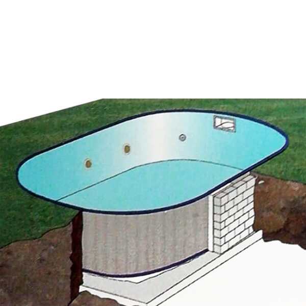 Piscina enterrada Sumatra ovalada de GRE - Imagen 3
