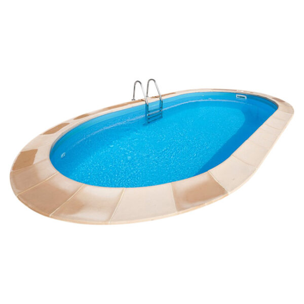 Piscina enterrada Sumatra ovalada de GRE