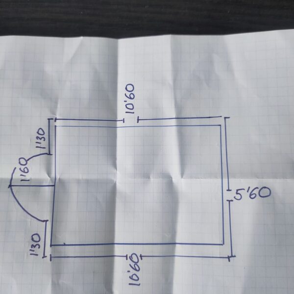 Cubierta de Invierno de protección de 650gr/m2 (Azul/Beige) de medidas: croquis - Imagen 2