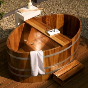 bañera de madera BWL 168 x 106 cm