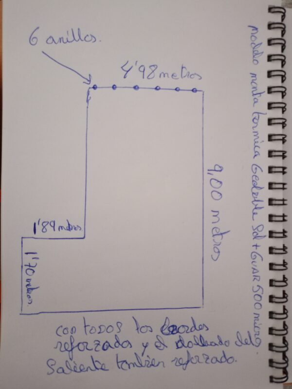 Manta termica Geobubble Sol + Guard 500 micras de medidas: croquis - Imagen 2
